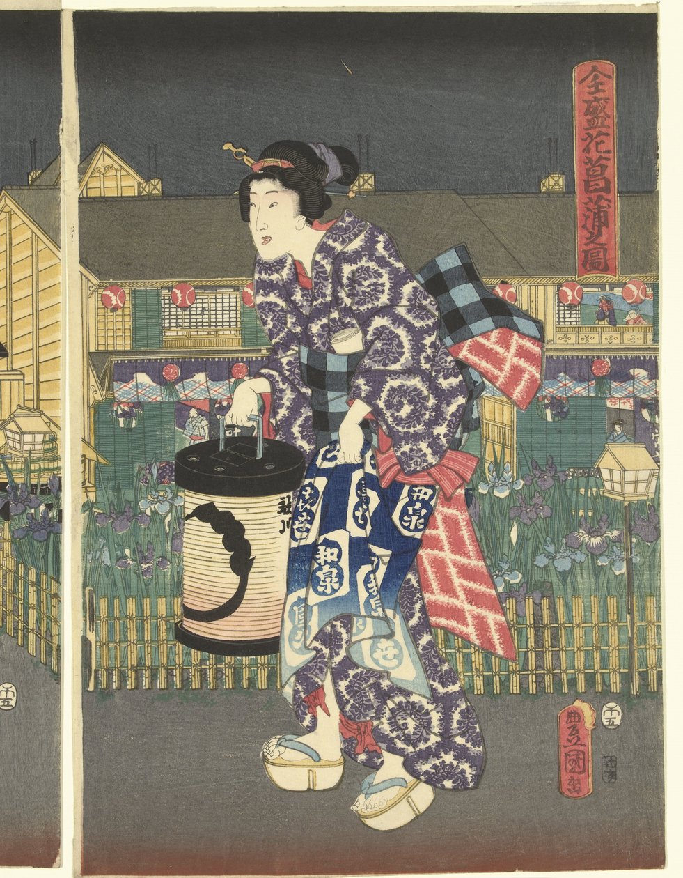 Iris in piena fioritura da Utagawa Kunisada (I)