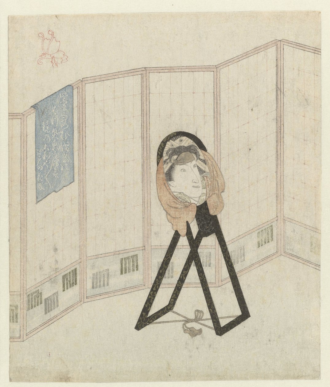 Specchio presso il paravento da Utagawa Kunisada (I)