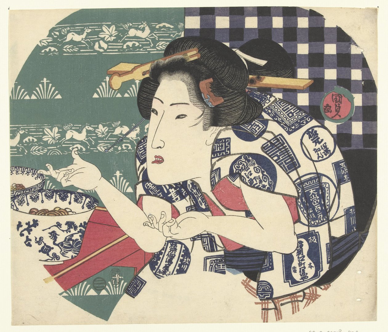 Ristorante di udon da Utagawa Kunisada (I)
