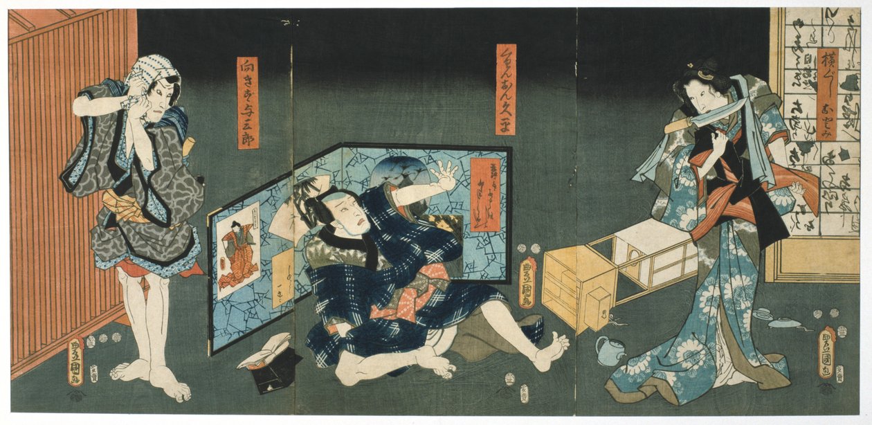 Scena Teatrale, 1844 da Utagawa Kunisada