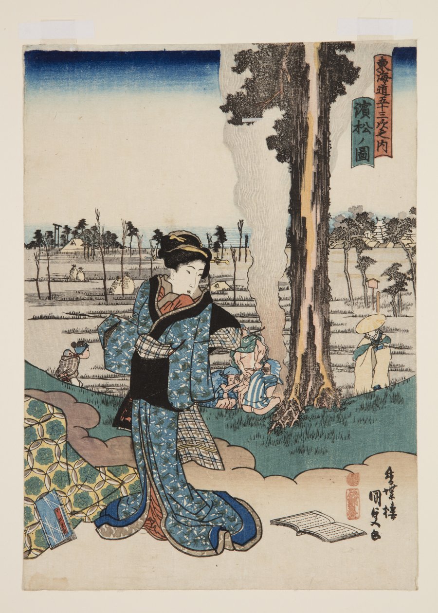 Vista di Hamamatsu da Utagawa Kunisada