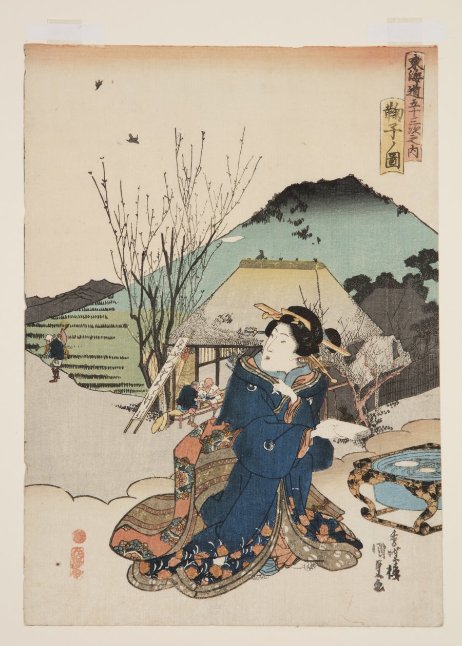 Veduta di Mariko da Utagawa Kunisada