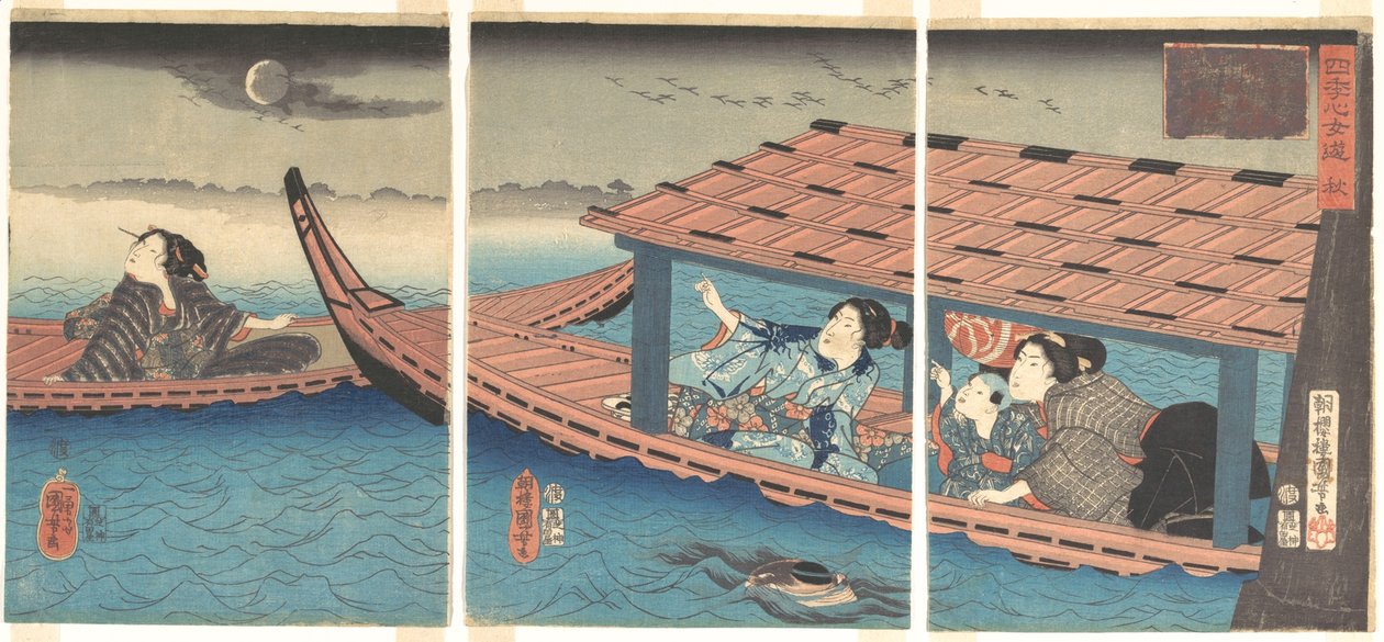 Autunno, dalla serie “I piaceri femminili delle quattro stagioni” da Utagawa Kuniyoshi