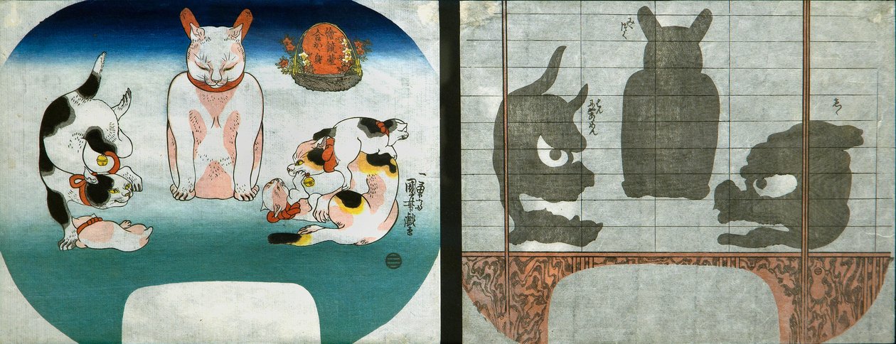 Gatti: Leone del tempio cinese da Utagawa Kuniyoshi
