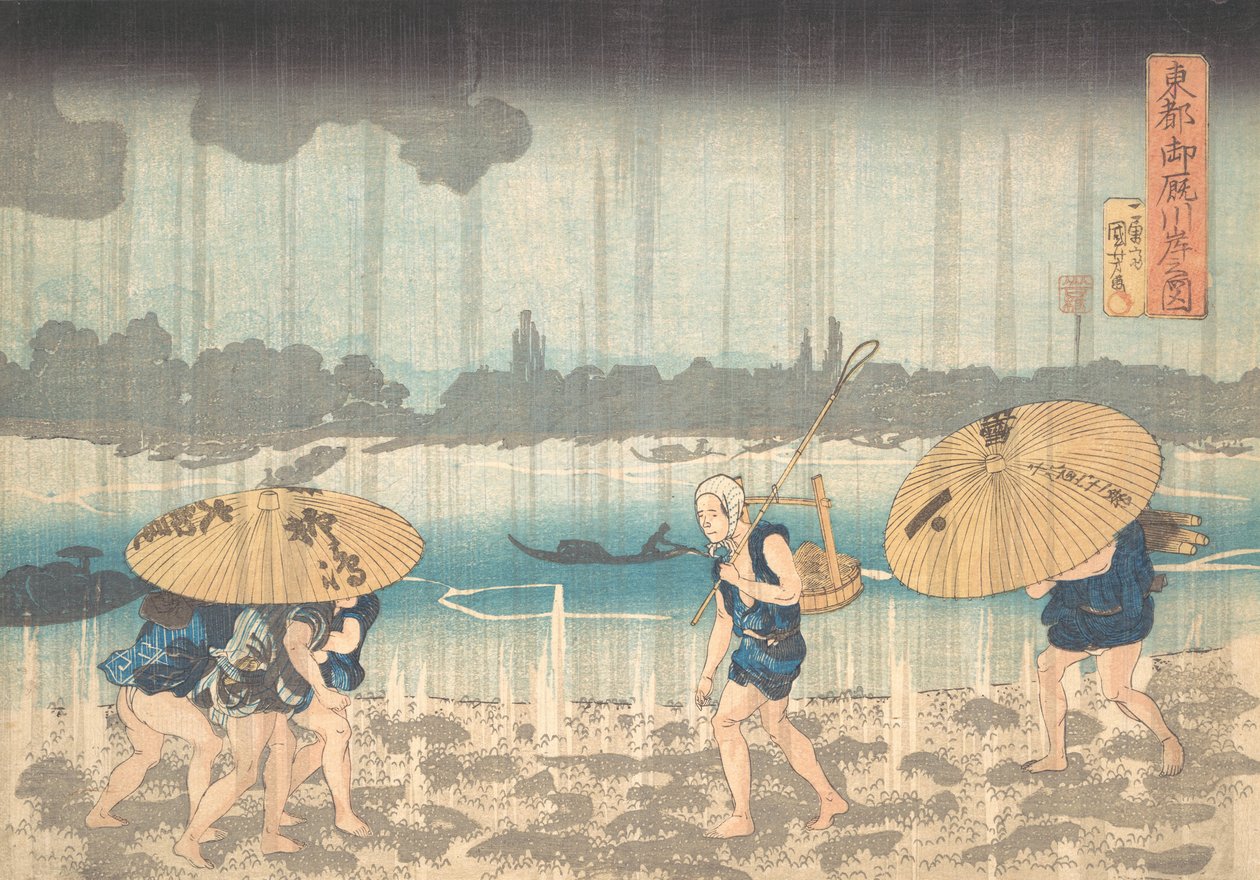 Onmayagashi a Edo, 1830-44 da Utagawa Kuniyoshi