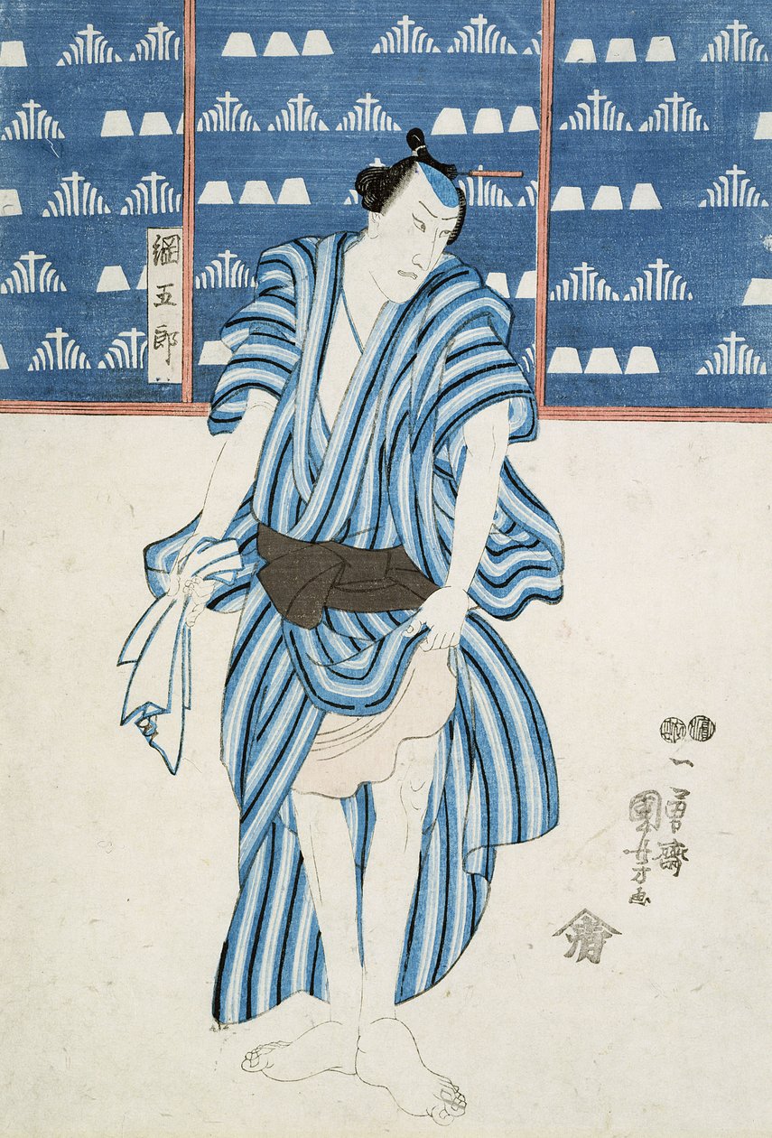 Ritratto di Tunagore da Utagawa Kuniyoshi