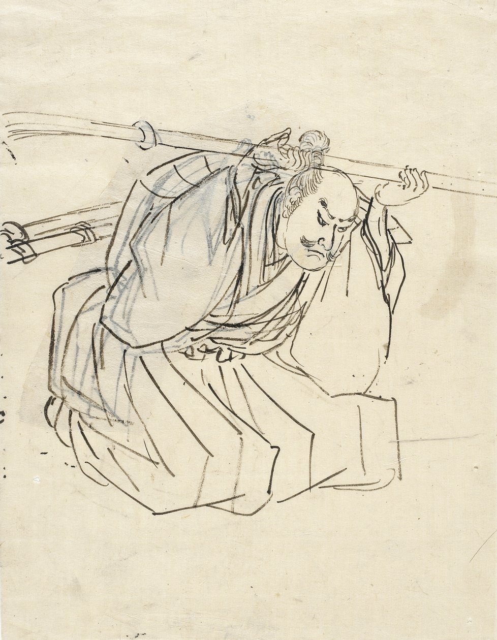 Schizzo di Shinano Sakon Tomoyuki da Utagawa Kuniyoshi