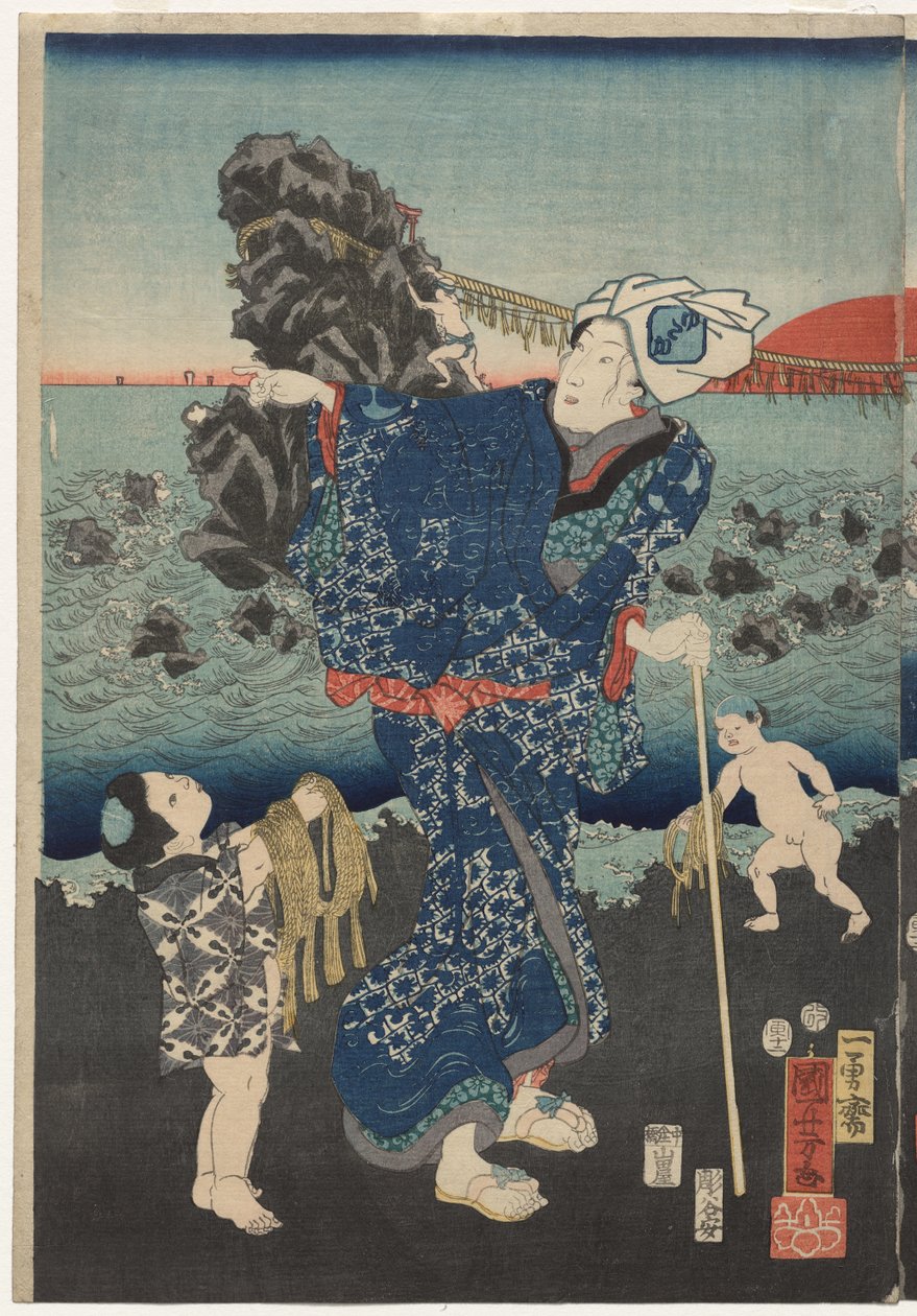Alba nella baia di Futami da Utagawa Kuniyoshi
