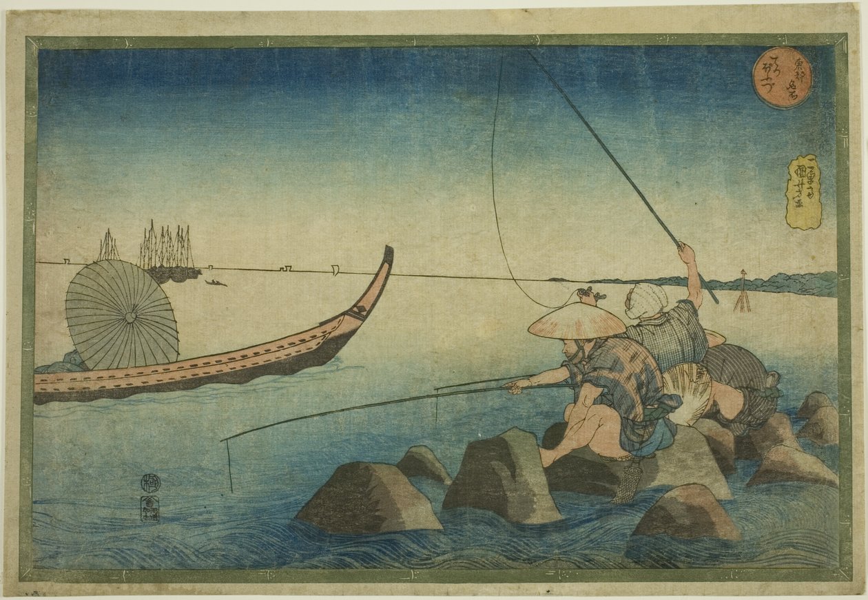 Teppozu, dalla serie "Luoghi Famosi nella Capitale Orientale" da Utagawa Kuniyoshi