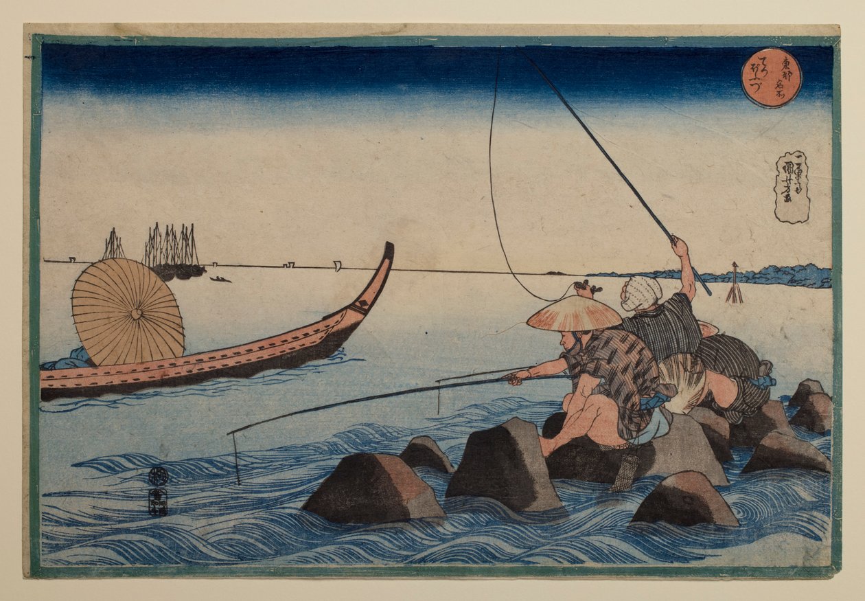 Teppōzu, dalla serie «Luoghi celebri della capitale orientale» da Utagawa Kuniyoshi