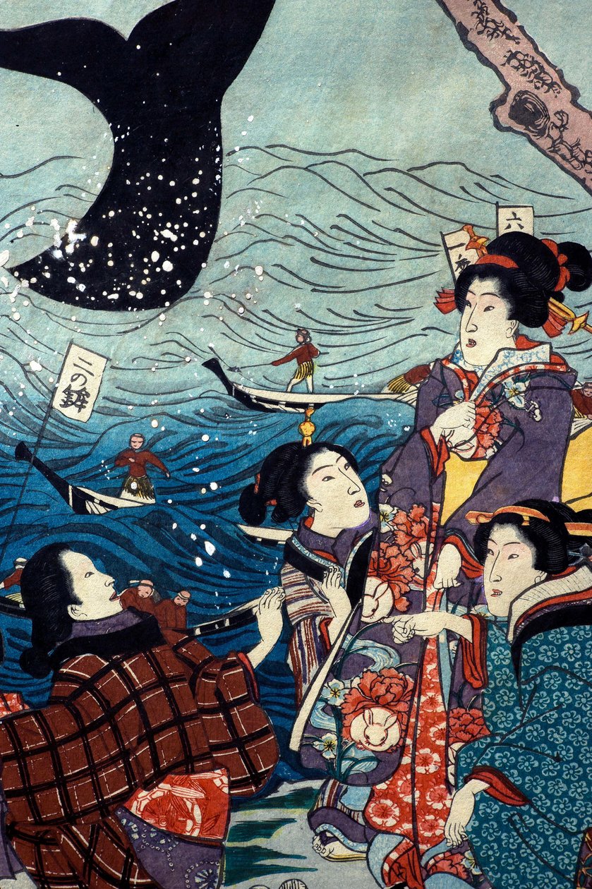 La Prosperità di Sette Coste con Grandi Pesci da Utagawa Kuniyoshi