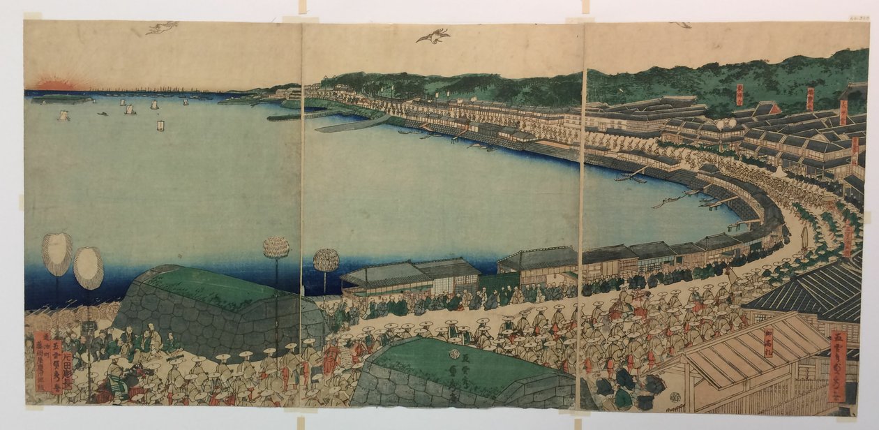 I cortei dei Daimyo che passano lungo il Tokaido da Utagawa Sadahide
