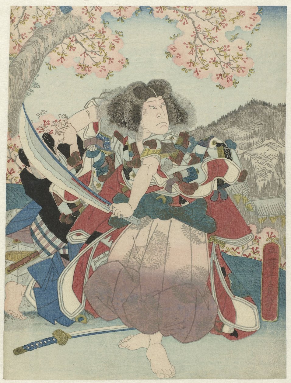 Nakamura Utaemon IV come Oniwakamaru nella commedia 