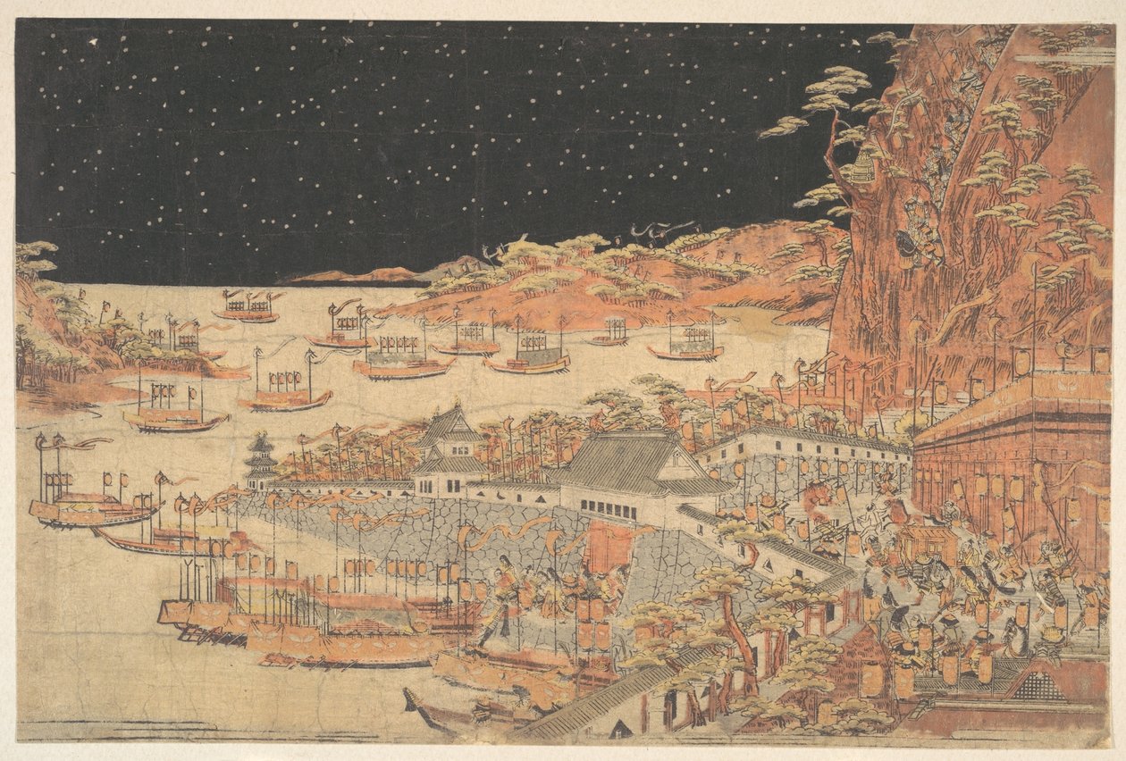 Battaglia di Ichi-no-tani, 21 marzo 1184 da Utagawa Toyoharu