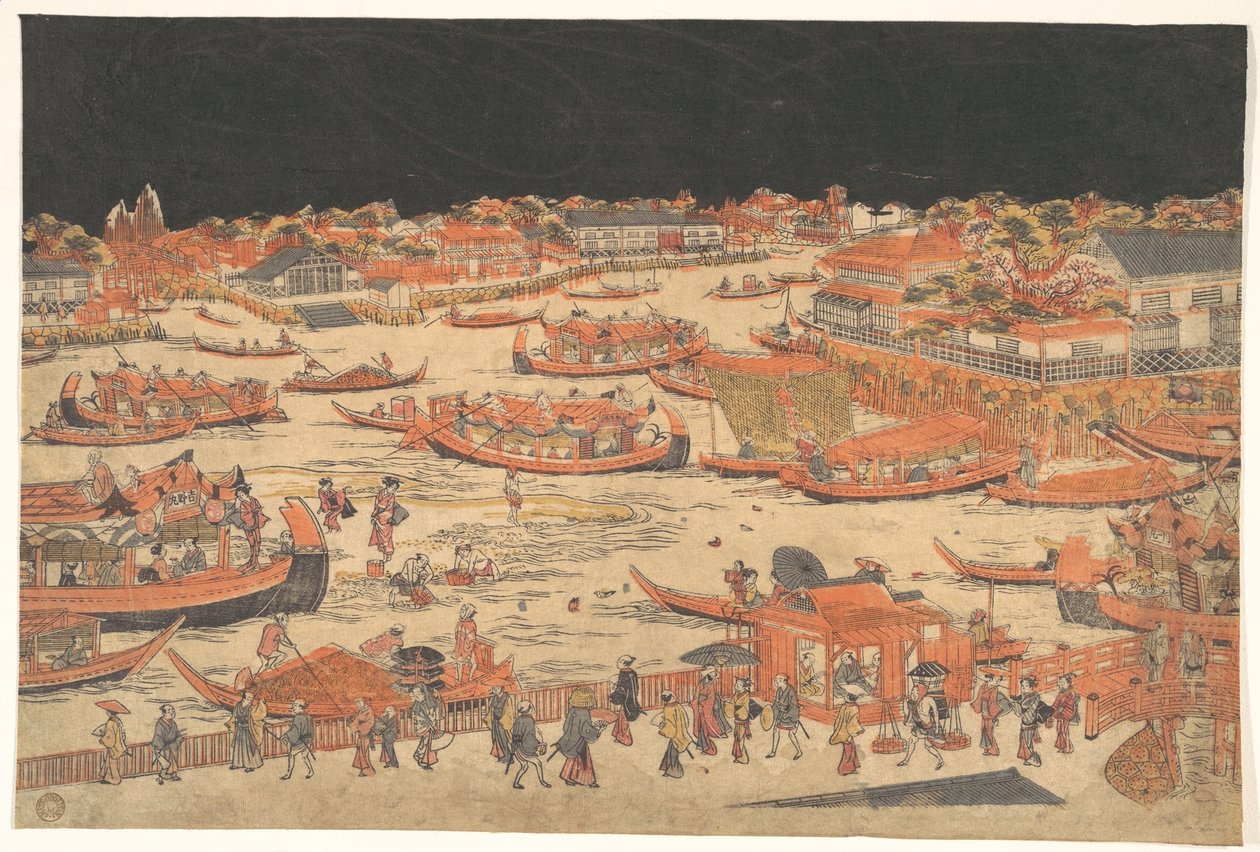 Kawabiraki da Utagawa Toyoharu