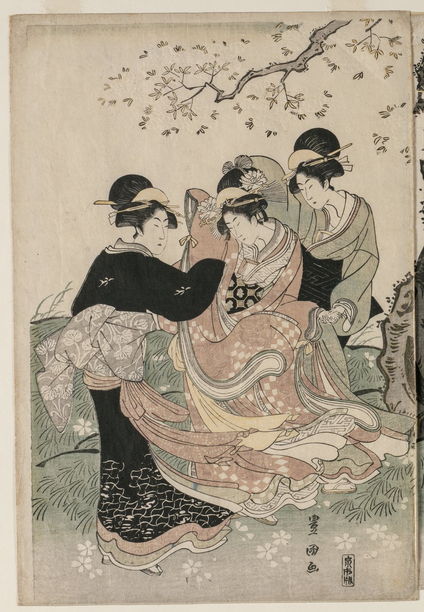 Fiori di ciliegio nel vento da Utagawa Toyokuni
