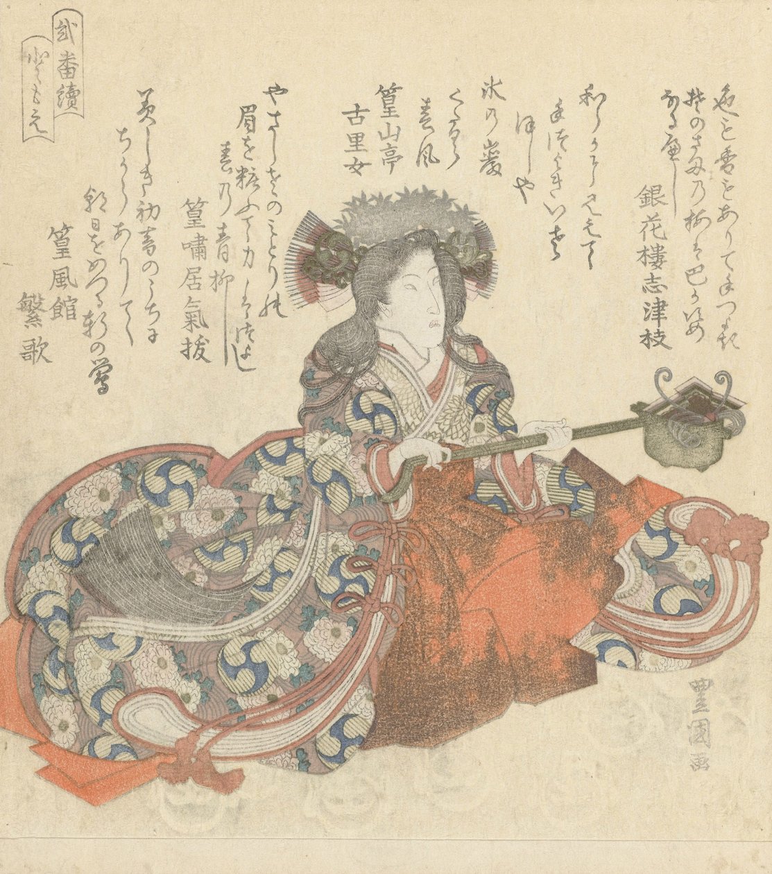 Segawa Kikunojô come Tomoe Gozen, c.1825-29 da Utagawa Toyokuni