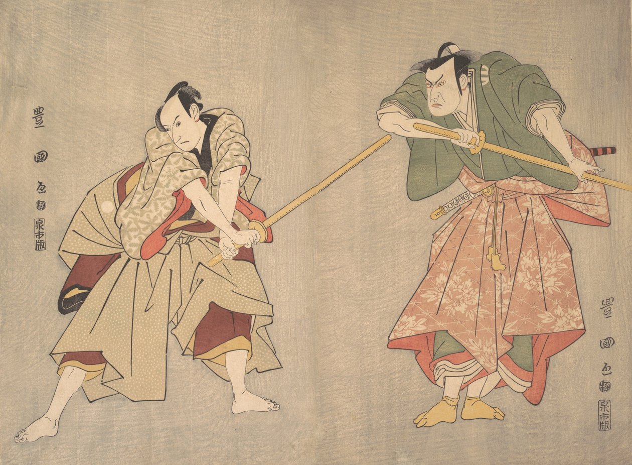 Scena da un dramma non identificato, ca. 1800 da Utagawa Toyokuni I