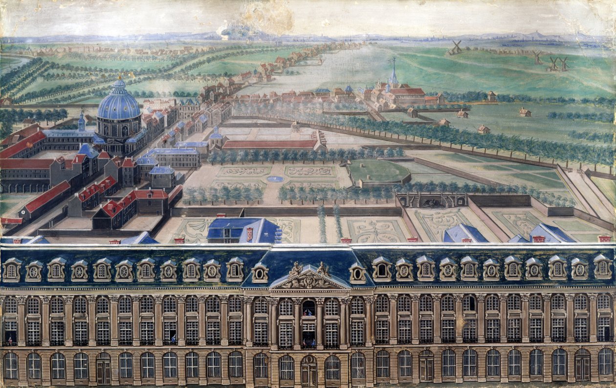 Facciata ovest di Place Louis-Le-Grand e Faubourg Saint-Honoré, c.1705 da V. Antier