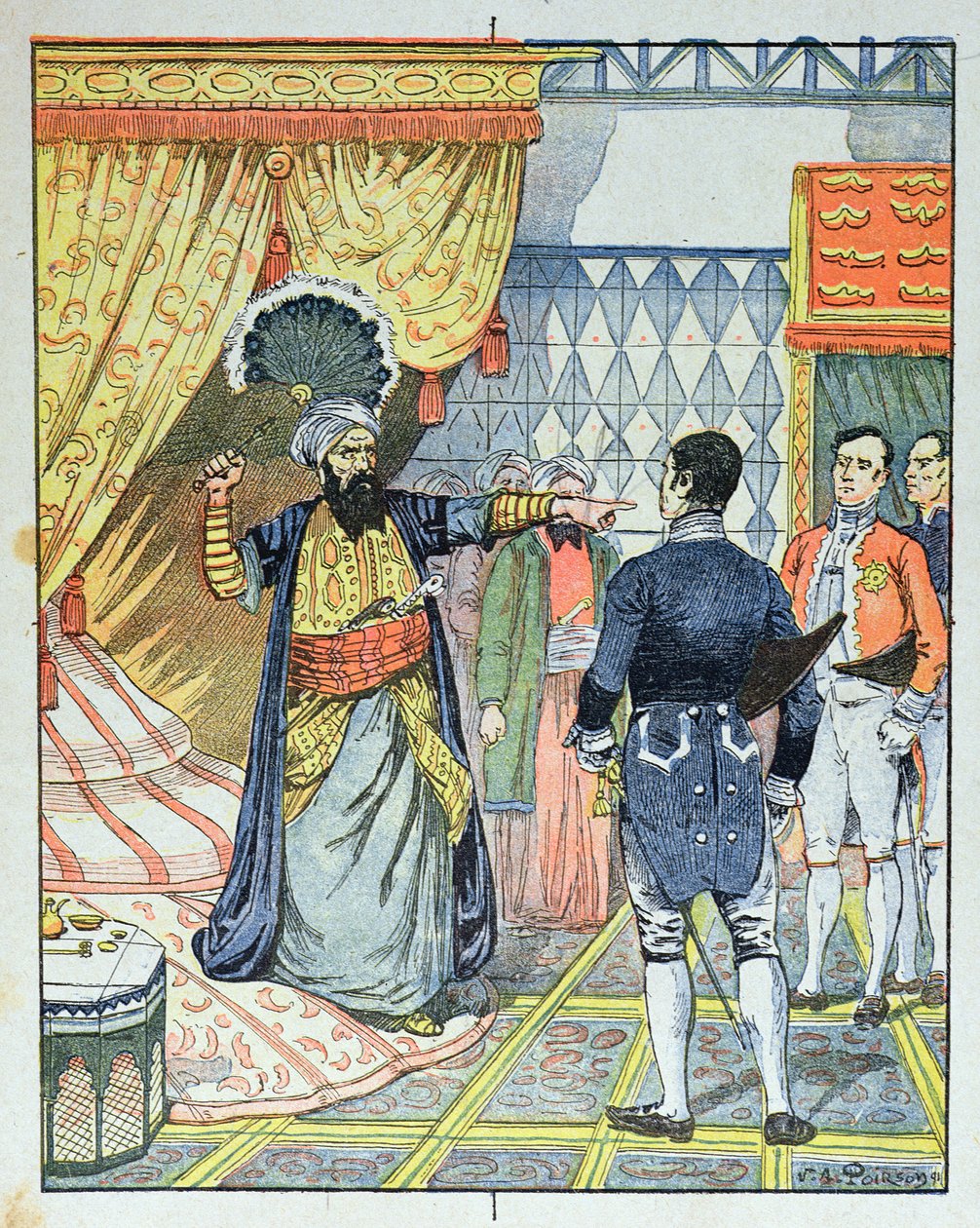 Il Dey di Algeri, Hussein ibn El Hussein colpisce l