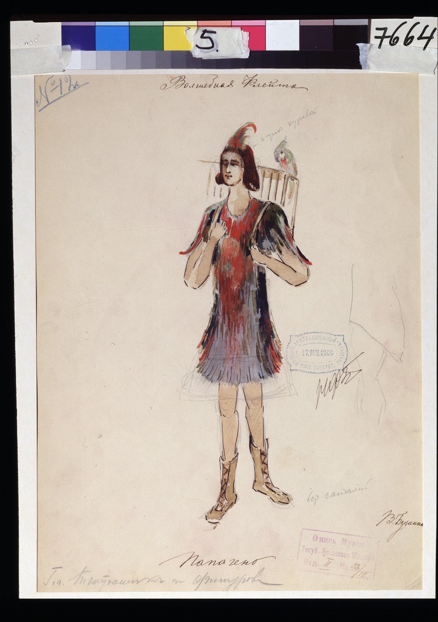 Disegno di costume per l