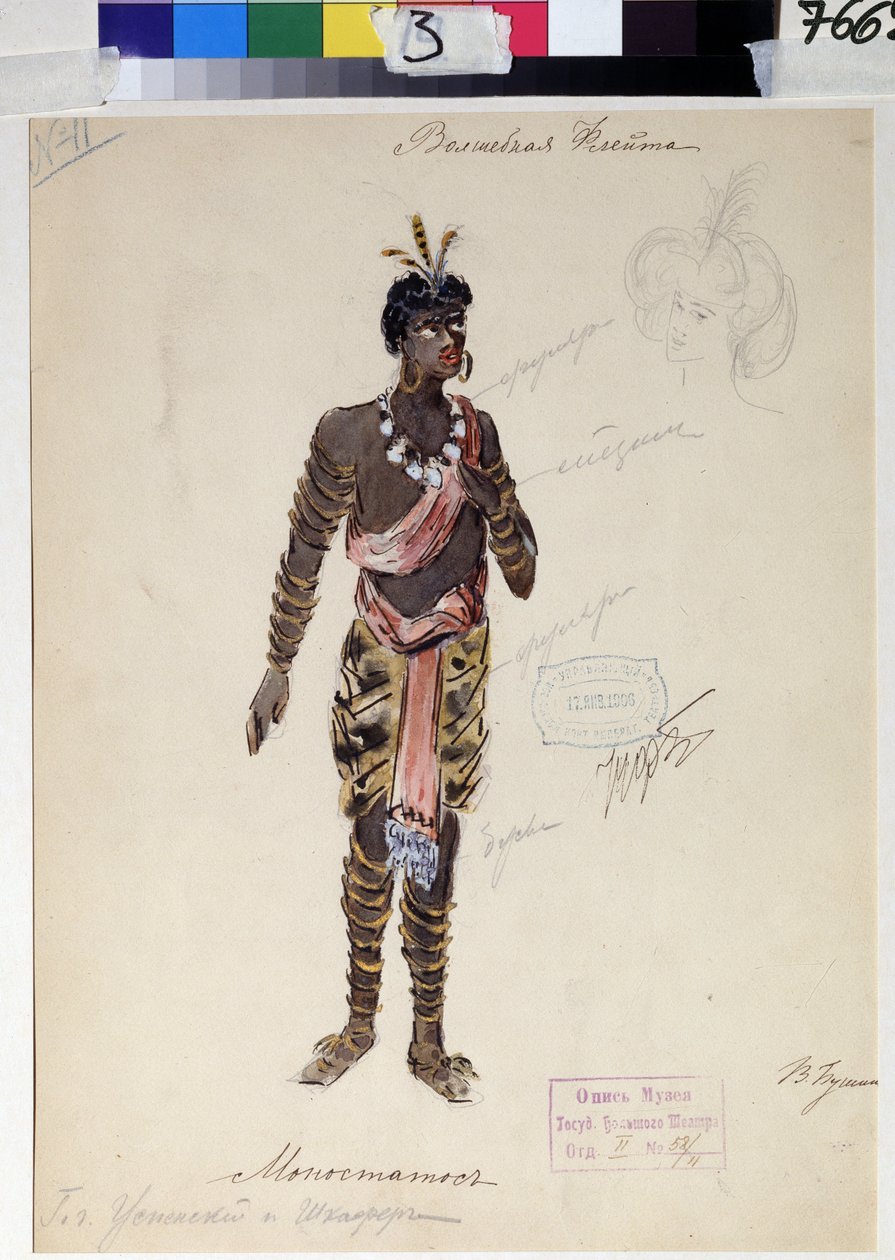 Disegno di costume per l