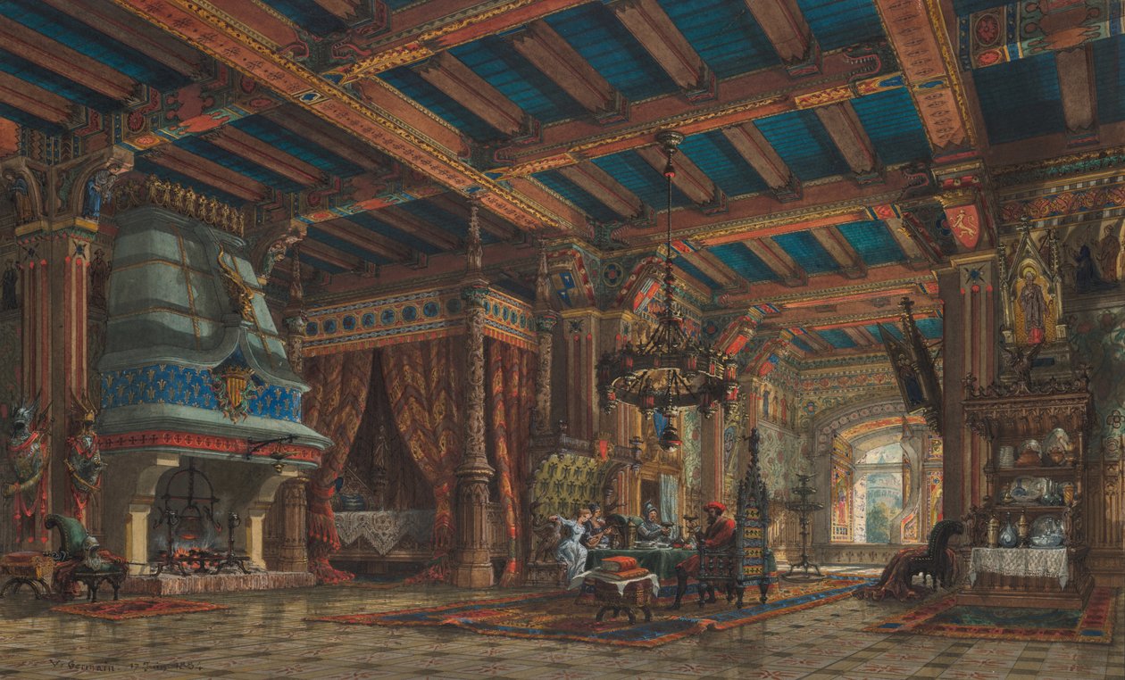 Interno del castello da V. Germain