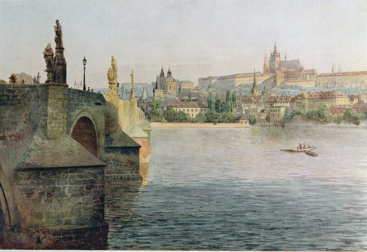 Vista del Ponte Carlo da Krizovnicka Namesti, da 