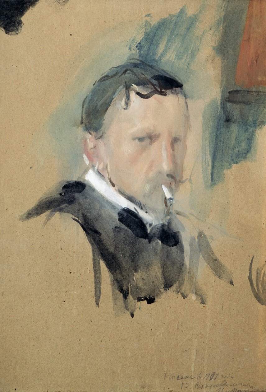 Autoritratto, 1901 da Valentin Aleksandrovich Serov