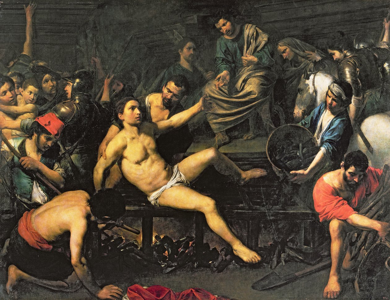 Il martirio di San Lorenzo da Valentin de Boulogne