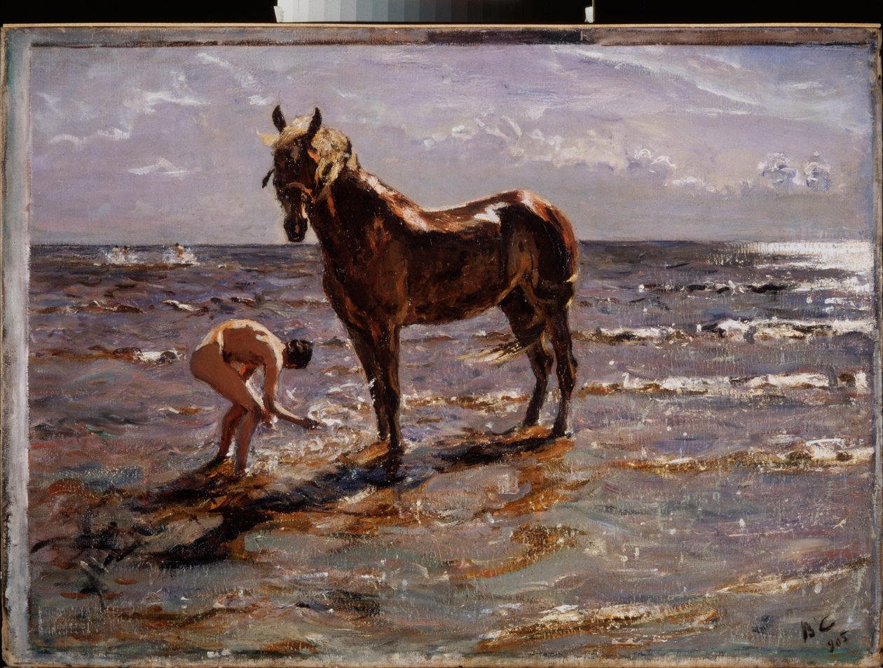 Il bagno del cavallo da Valentin Aleksandrovich Serov