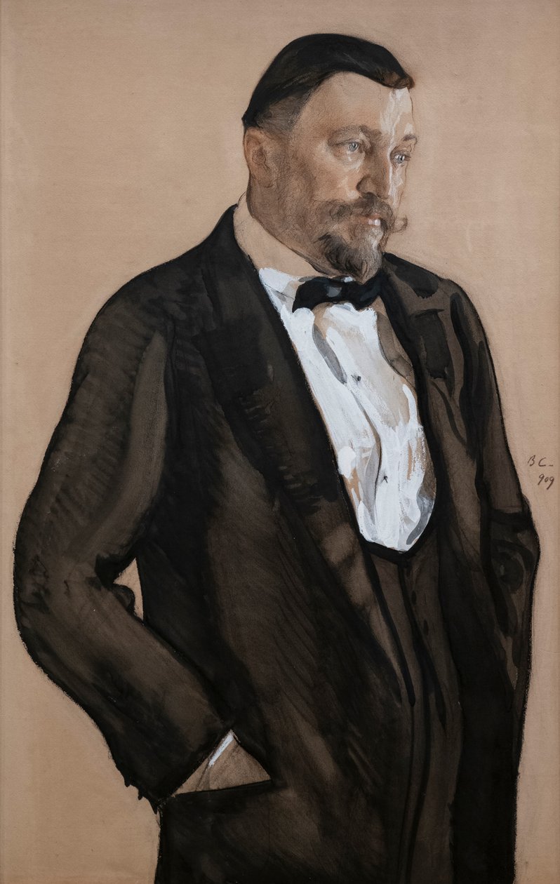 Ritratto di Alexei Vikulovich Morozov da Valentin Aleksandrovich Serov