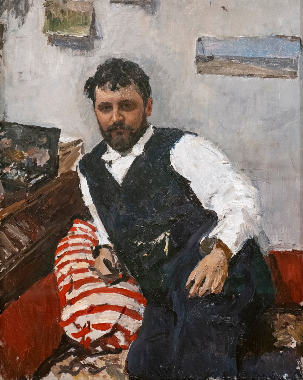 Ritratto del pittore Konstantin Korovin da Valentin Aleksandrovich Serov
