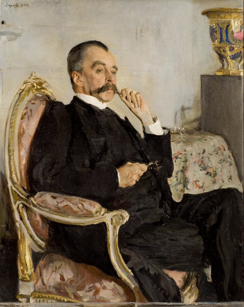 Ritratto del Principe Vladimir Mikhaylovich Golitsyn 1847-1932, 1906 da Valentin Aleksandrovich Serov