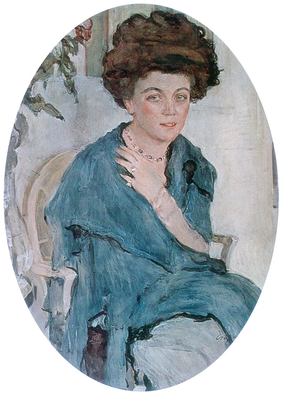 Ritratto di Yelena Oliv, 1909 da Valentin Aleksandrovich Serov