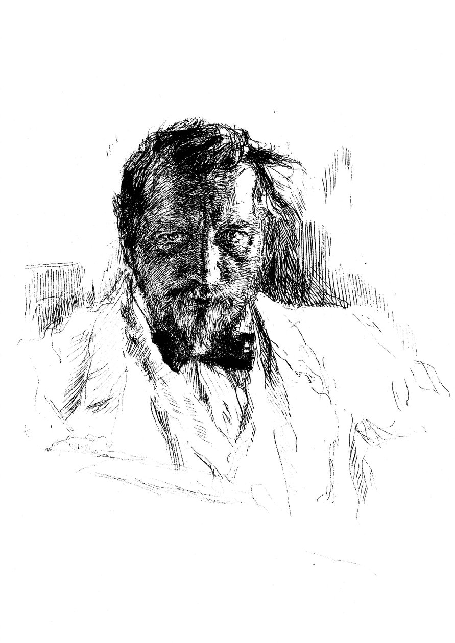 Autoritratto, 1898 da Valentin Aleksandrovich Serov