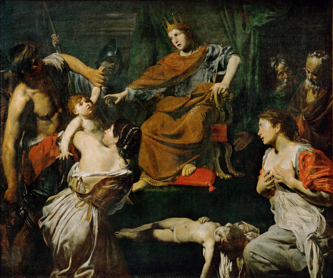 Le jugement de Salomon - Il giudizio di Salomone ... da Valentin de Boulogne