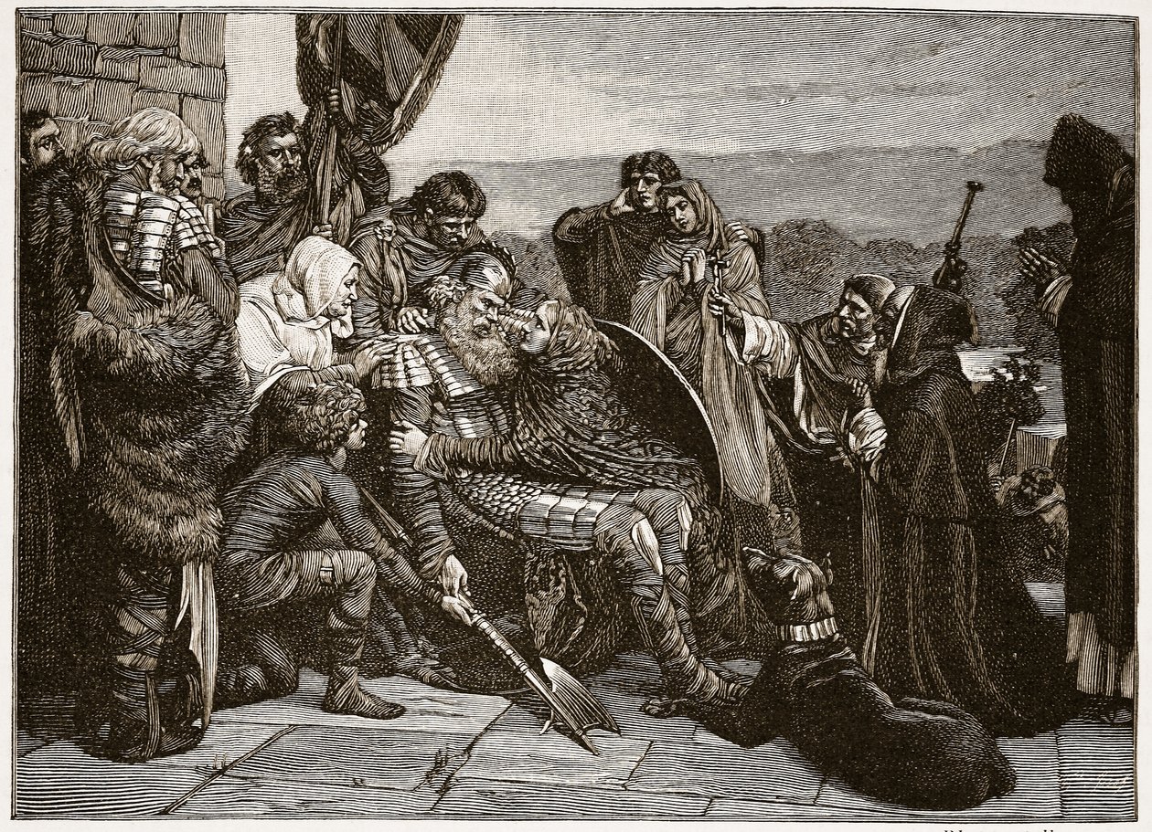 La morte di Siward, illustrazione da 