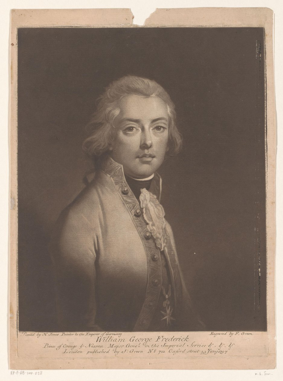 Ritratto di Willem George Frederik van Oranje-Nassau da Valentine Green