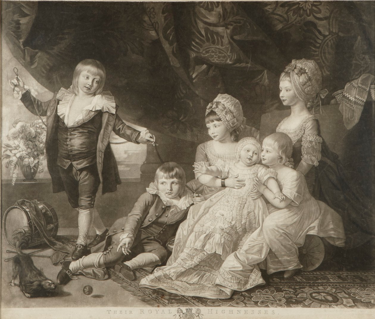 Principessa Augusta, Principessa Elisabetta, Principe Ernesto, Principe Augusto, Principe Adolfo e Principessa Maria da Valentine Green