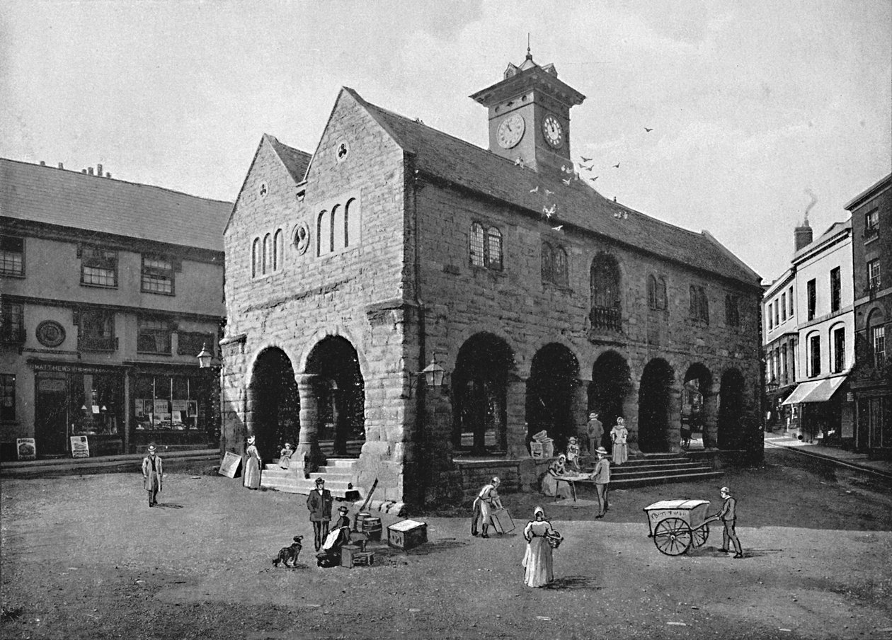 Mercato e Casa Kyrles, Ross, c1896 da Valentine and Sons Ltd