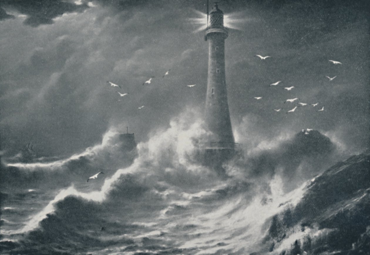Faro di Eddystone da Valentine and Sons Ltd