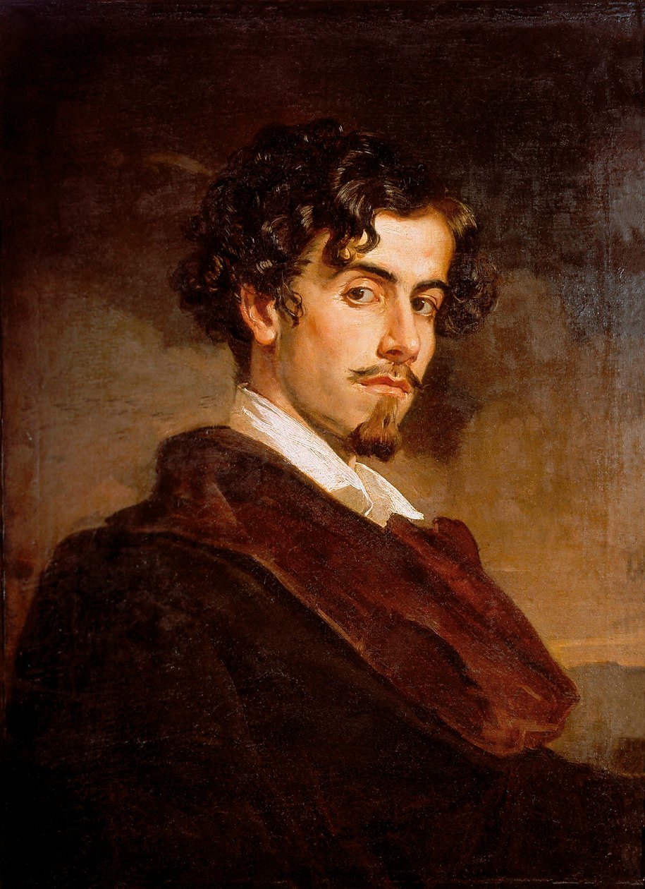 Ritratto di Gustavo Adolfo Becquer, scrittore spagnolo da Valeriano Domínguez Bécquer