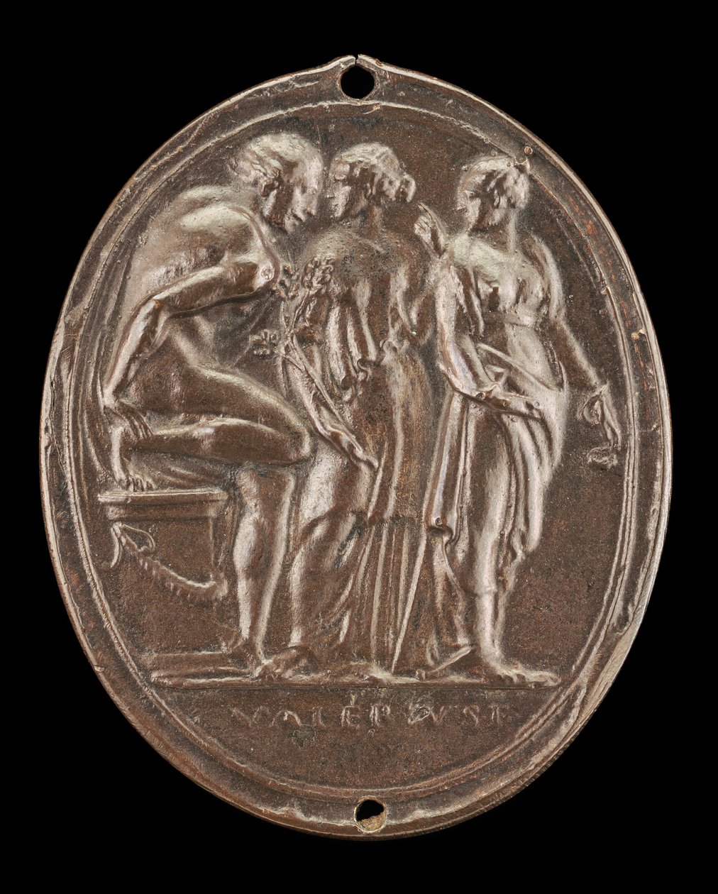 Oreste liberato dalle Furie, probabilmente anni 1520, prima del 1540 da Valerio Belli