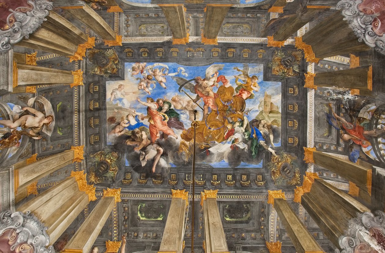 Il Carro del Sole, soffitto della Sala del Tempo Carro da Valerio Castello