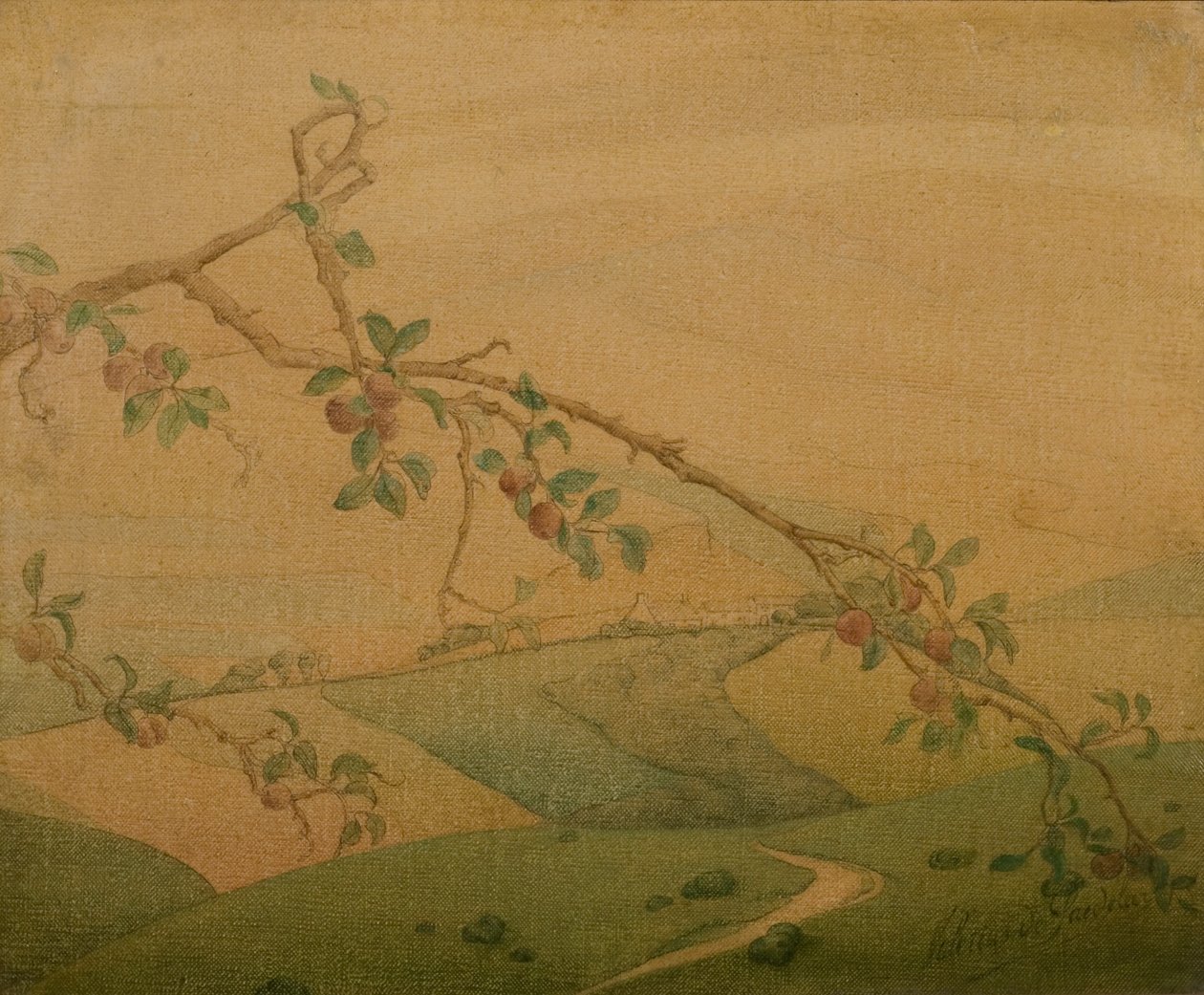 Paesaggio con melo da Valerius de Saedeleer