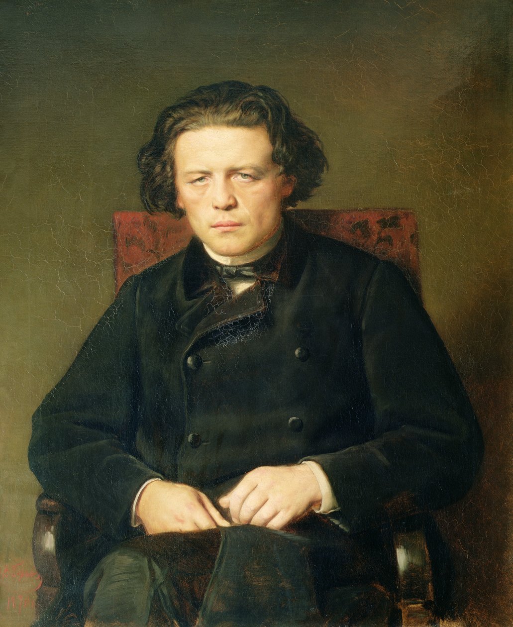 Ritratto di Anton Rubinstein, 1870 da Vasili Grigorevich Perov