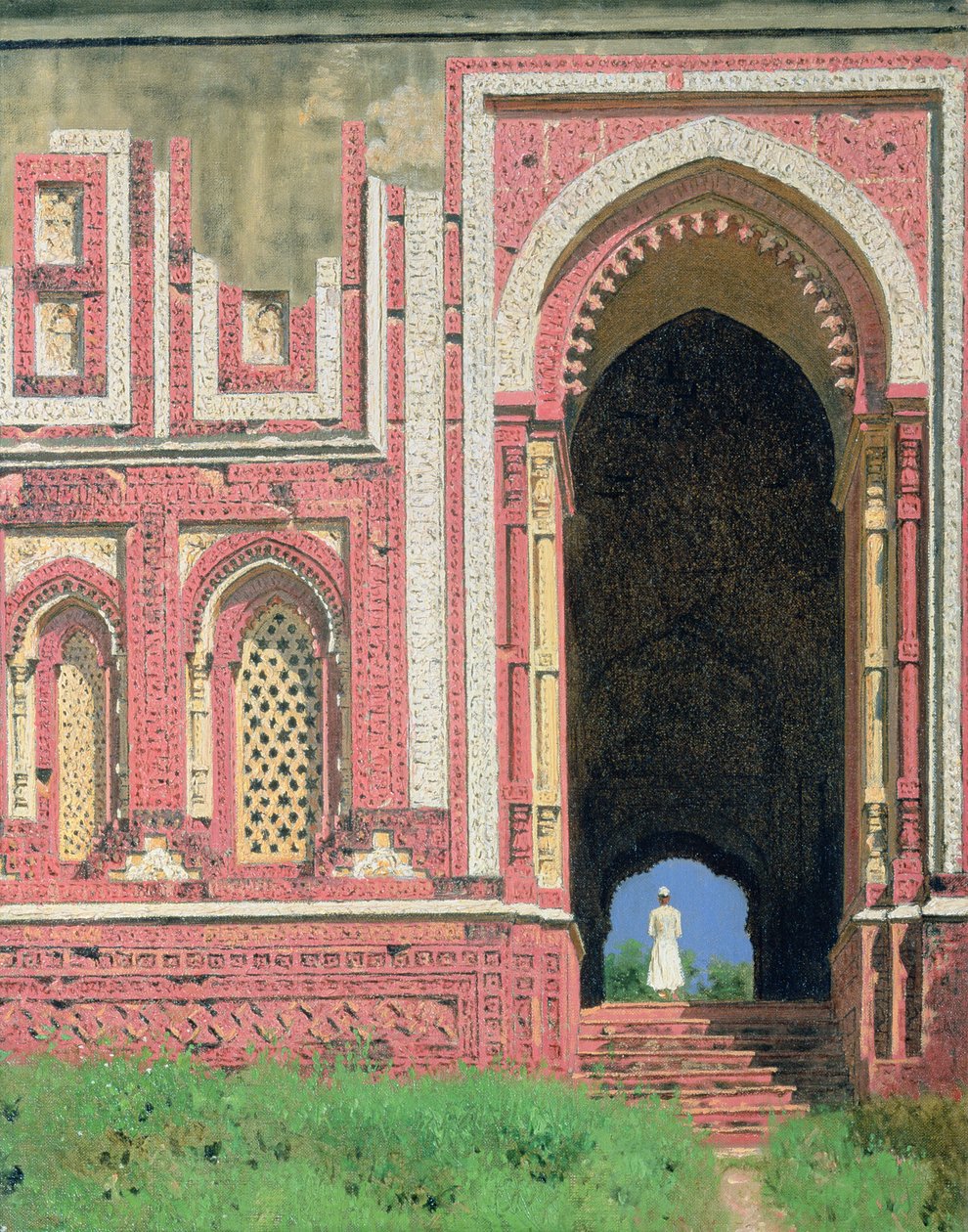 Porta vicino a Kutub-Minar, Vecchia Delhi, 1875 da Vasili Vasilievich Vereshchagin