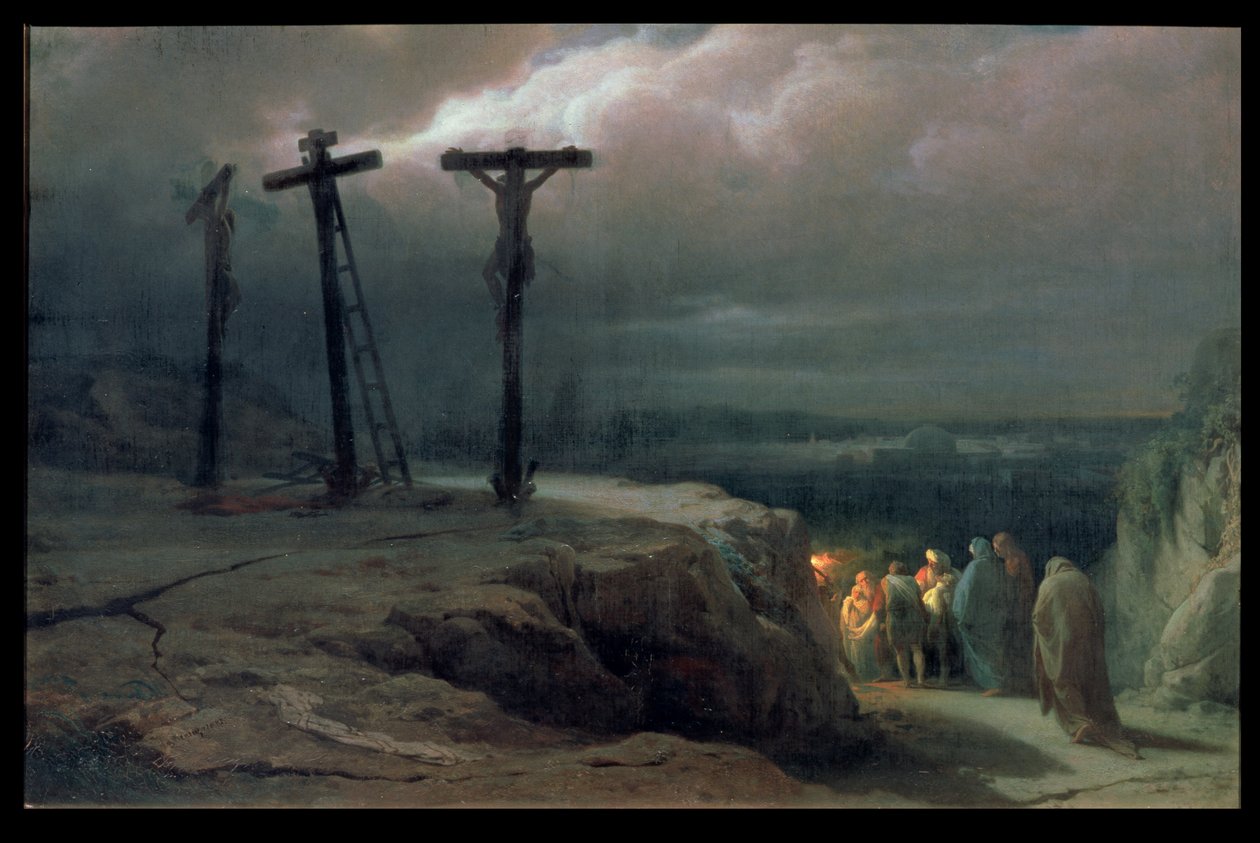 Notte al Golgota, 1869 da Vasili Vasilievich Vereshchagin