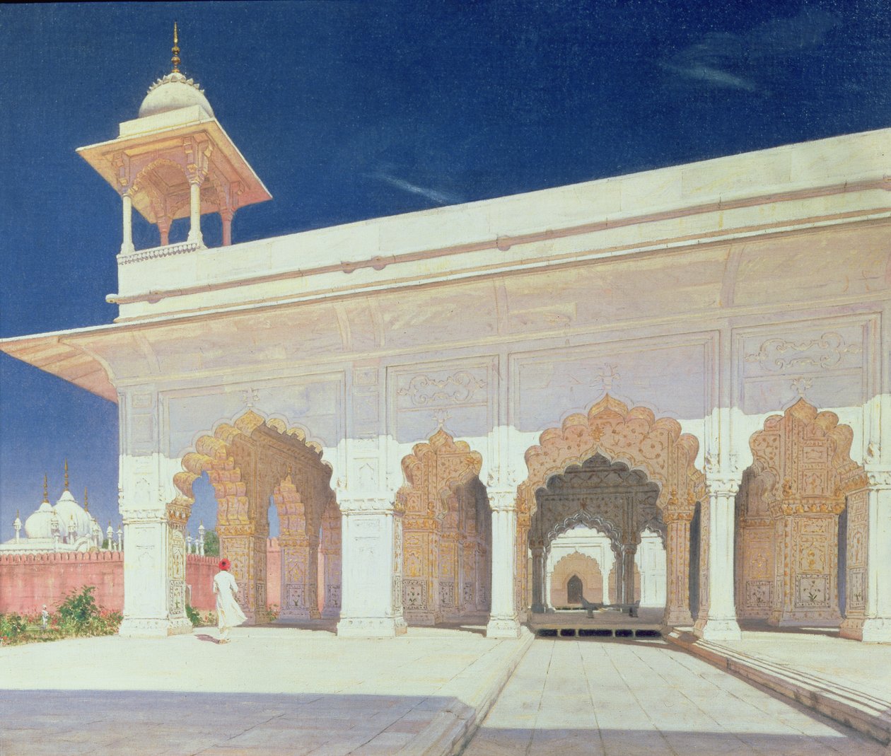 Sala del trono del Forte Shah Jahan a Delhi, 1875 da Vasili Vasilievich Vereshchagin